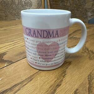 Vintage‎ Hallmark Grandma Always Says Coffee Mug